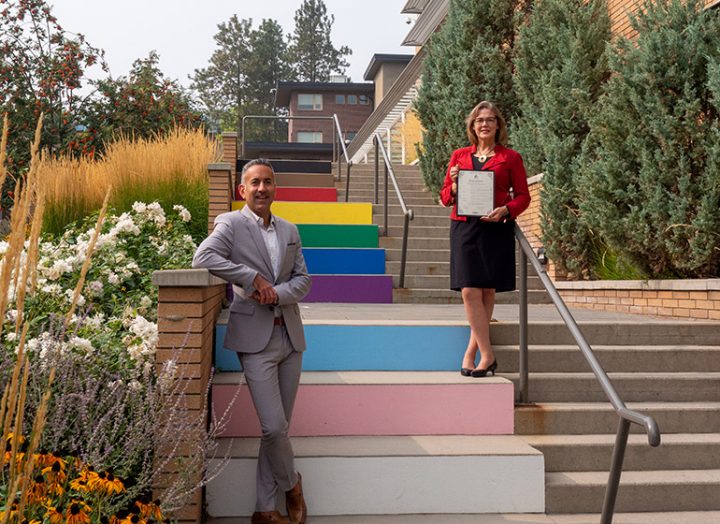 Kelowna Mayor Colin Basran and UBCO's Lesley Cormack has officially declared Sept. 25-27 UBCO homecoming weekend in Kelowna.