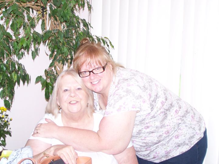 Politakis is pictured hugging Kantor, her mother, before she was admitted to Owen Hill Care Community. Kantor died of COVID-19 in May.