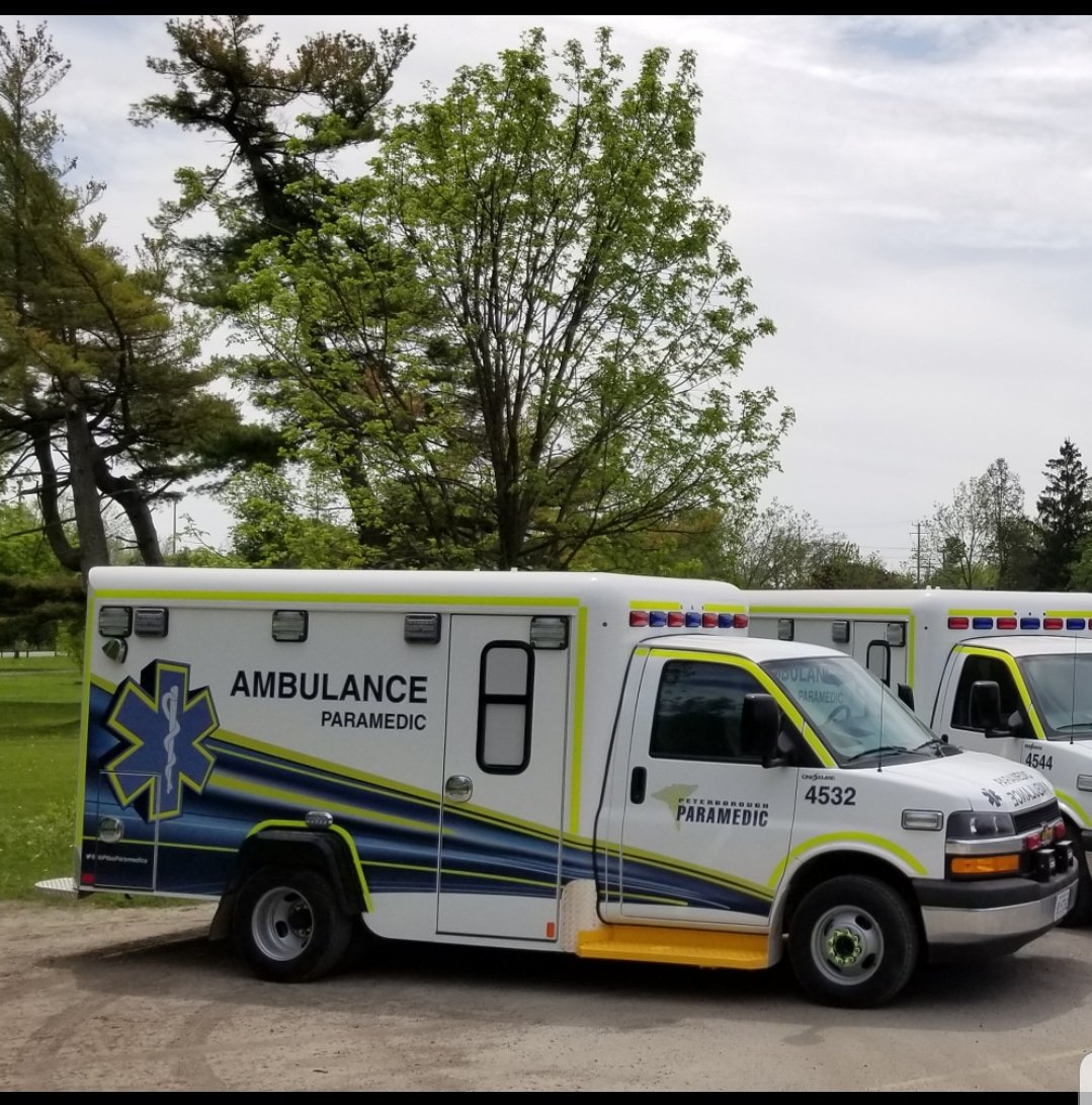 Police say a man brandished a knife at two paramedics on April 22, 2022.