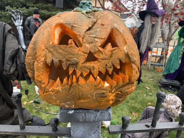 Pat Molloy handmakes 95 per cent of his Halloween props.