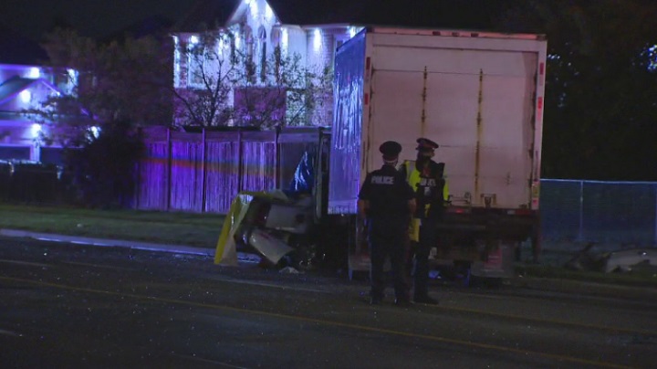 The crash happened on Bristol Road West Thursday evening.