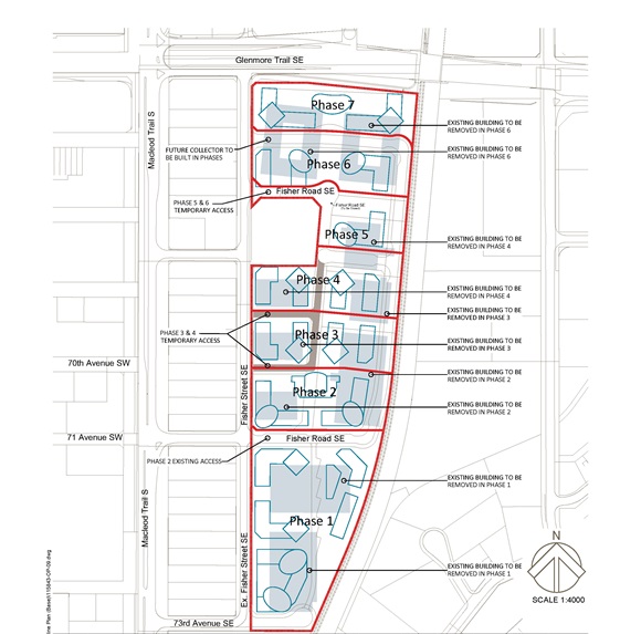 Midtown Station would be built in phases, taking approximately 25 years to complete.