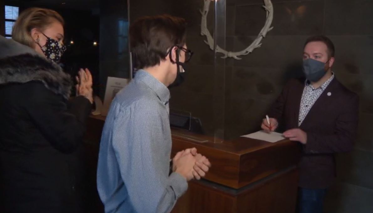 Chop Steakhouse & Bar is recording customers’ names and numbers to help with contact tracing.