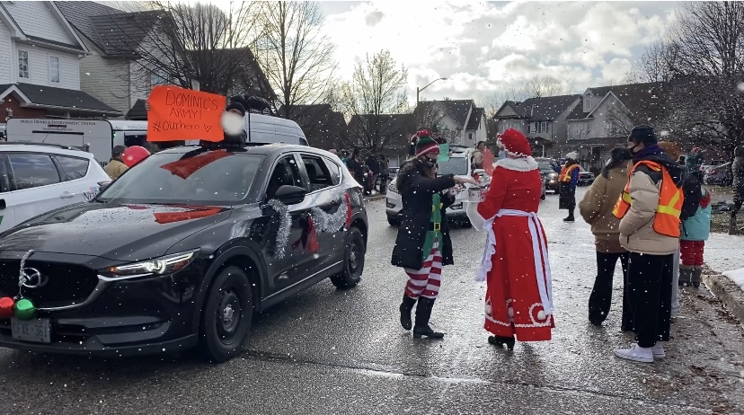 Christmas parade held in Cambridge for Dominic DaCosta, 5, battling cancer.