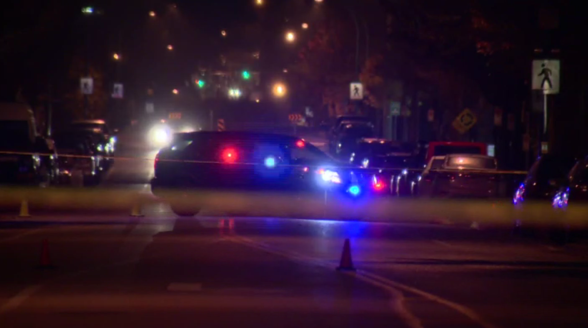 Surrey Police at the scene of a collision between a vehicle and pedestrian in the intersection of 192 Street and 68 Avenue in the Cloverdale area  late Wednesday afternoon.