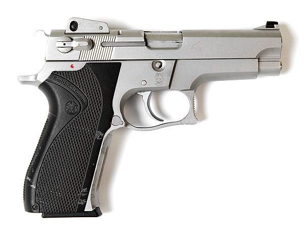 Smith & Wesson 5946 pistol. This weapon is similar to one used by the gunman and not necessarily the exact model
