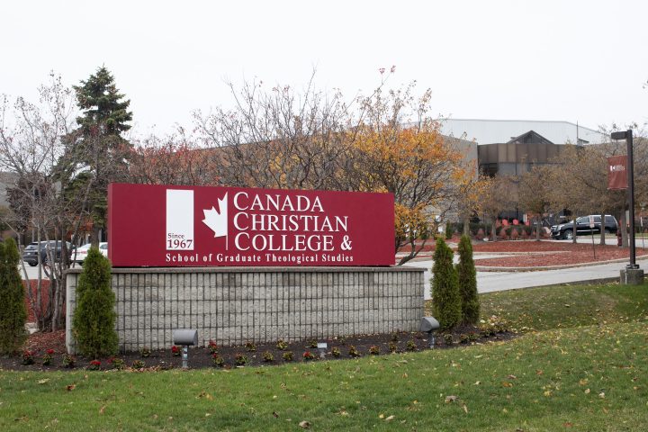 A general view of the Canada Christian College, in Whitby, Ont. is shown on Thursday, October 22, 2020.
