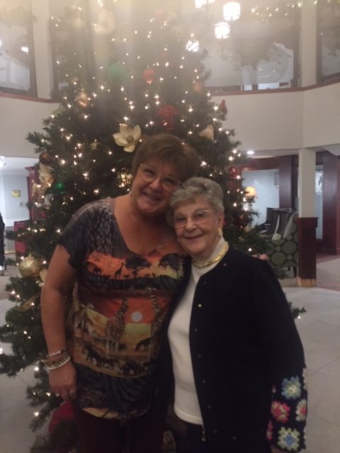 Fay with Elaine.