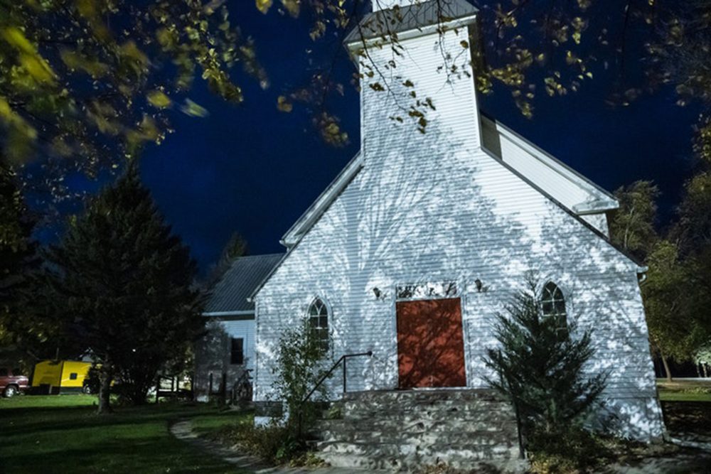 A former Lutheran church is shown in the community of Murdock, Min., on Dec. 9, 2020.