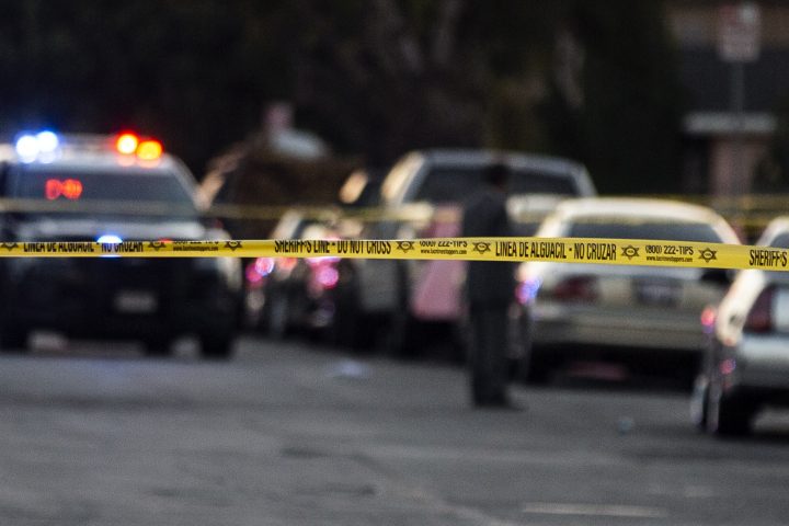 Police tape is shown at a crime scene in this file photo.
