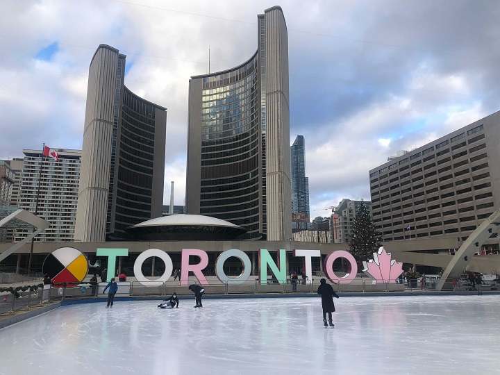 Toronto city hall is seen in this file photo.