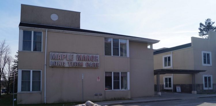 Of Maple Manor Nursing Home's 92 residents, 55 have been infected and four infected individuals have died.