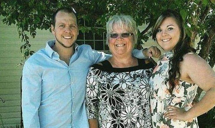 A photo of Rose Vandelannoite with her son Clinton and her daughter Kelsey.