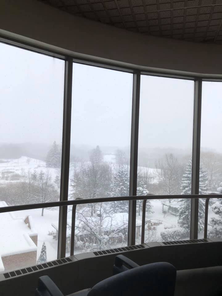 The view from Parkwood Institute in London, Ont., on Jan. 29, 2021.