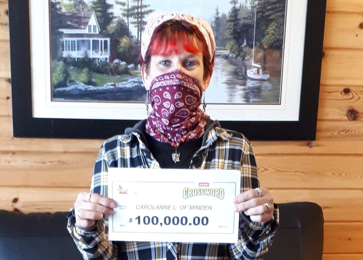 A $100,000 win for an Instant Crossword ticket for a Minden grandmother.