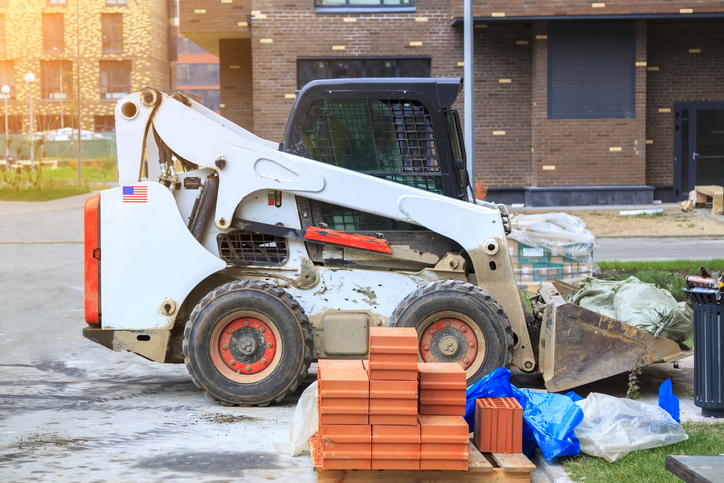 A skid steer.