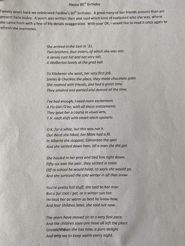Image of letters to Pauline from Allan.
