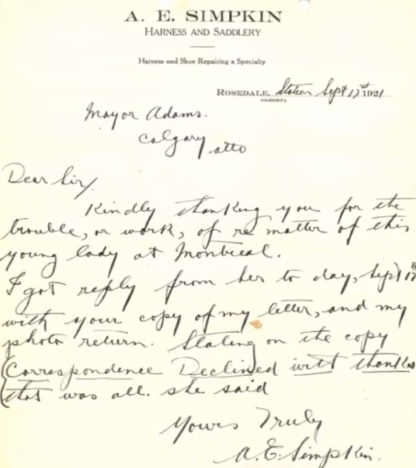 “Correspondence declined with thanks,” one letter read.