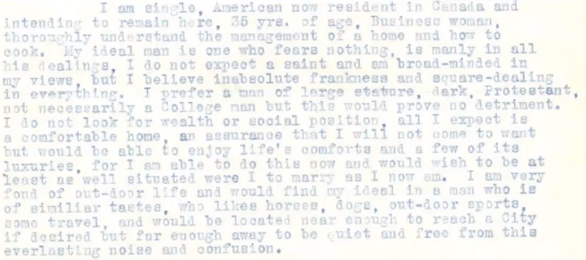 On Aug. 26, 1921, mayor Samuel Adams received this letter from 35-year-old Etta Foster.