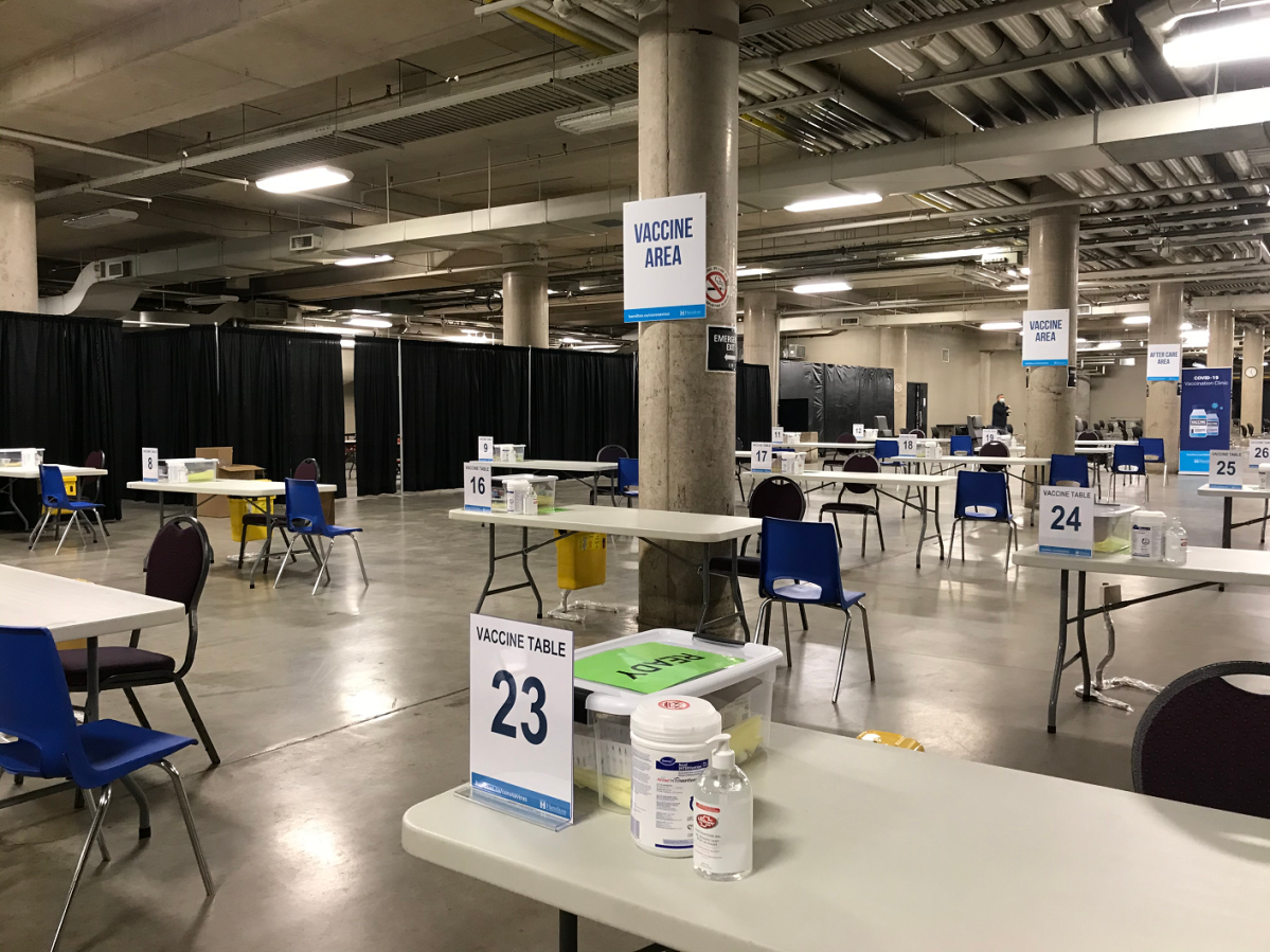 Take a look inside Hamilton’s mass COVID-19 vaccination clinic at FirstOntario Centre - image