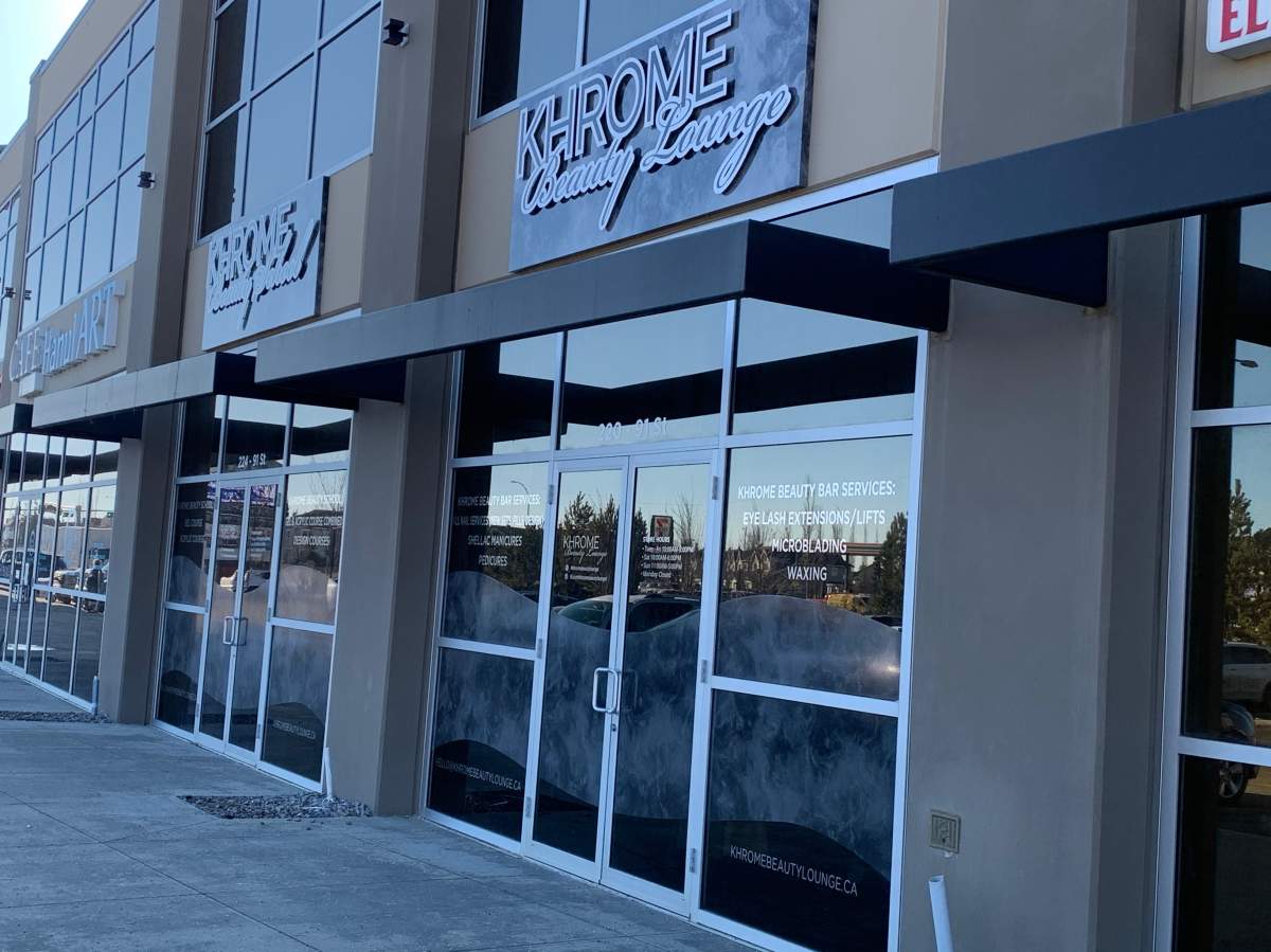 Khrome Beauty Lounge in south Edmonton on Tuesday, March 9, 2021. 