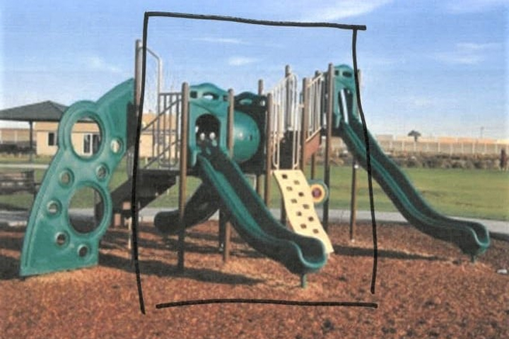 A playground set was reported missing from Tierra Vida Park in Pasco, Wash., in December 2020.