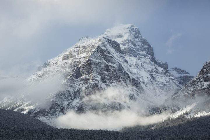 Sheol Mountain and Haddo Peak in Banff National Park.