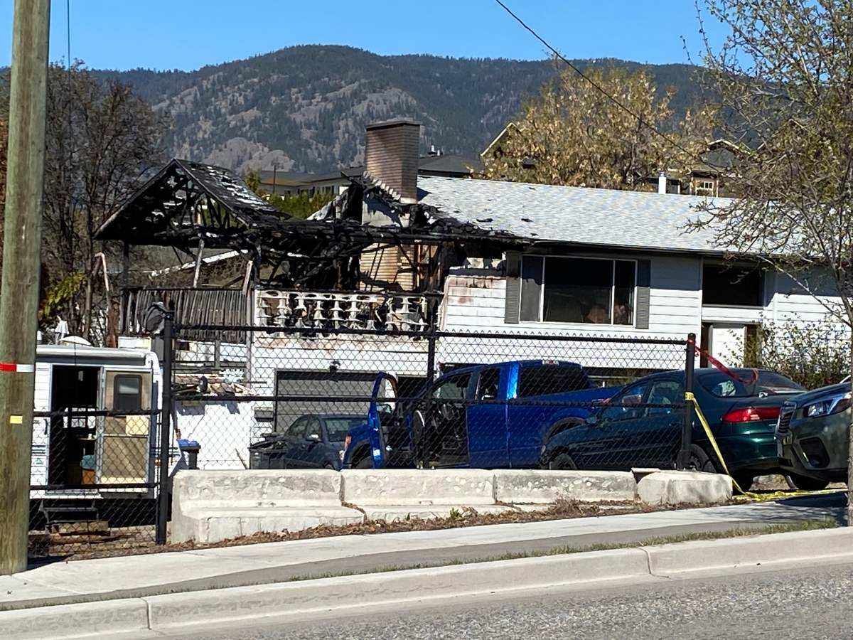 A family and their pets were able to flee a fire that broke out in their home on the 2600-block of Boucherie Road. 