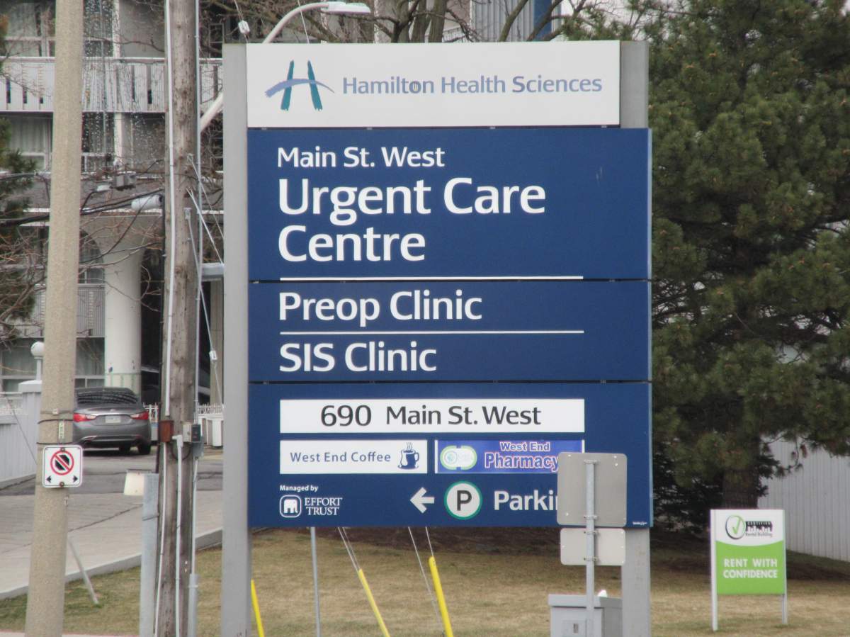 Hamilton Health Sciences says it's closing the Urgent Care Clinic on Main Street West at Maclkin on Dec. 25 and Jan.1 due to ongoing staffing pressures.