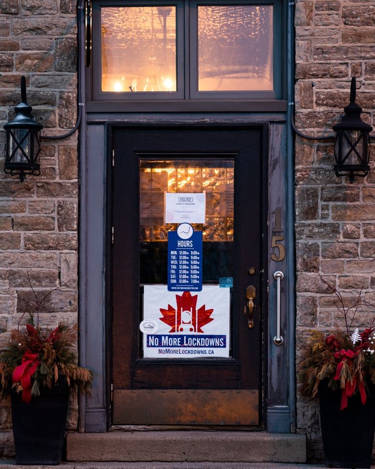 South Branch Bistro in Kemptville, Ont., is closed after hosting an anti-lockdown protest last month.