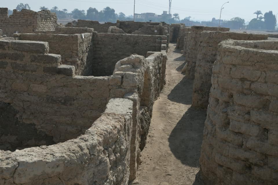 A street in the ancient city of Aten is shown near Luxor in Egypt.