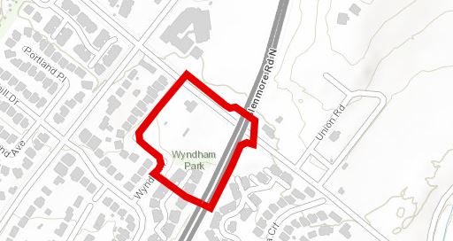 An evacuation zone map enacted on April 7, 2021, following a construction site fire in Kelowna.
