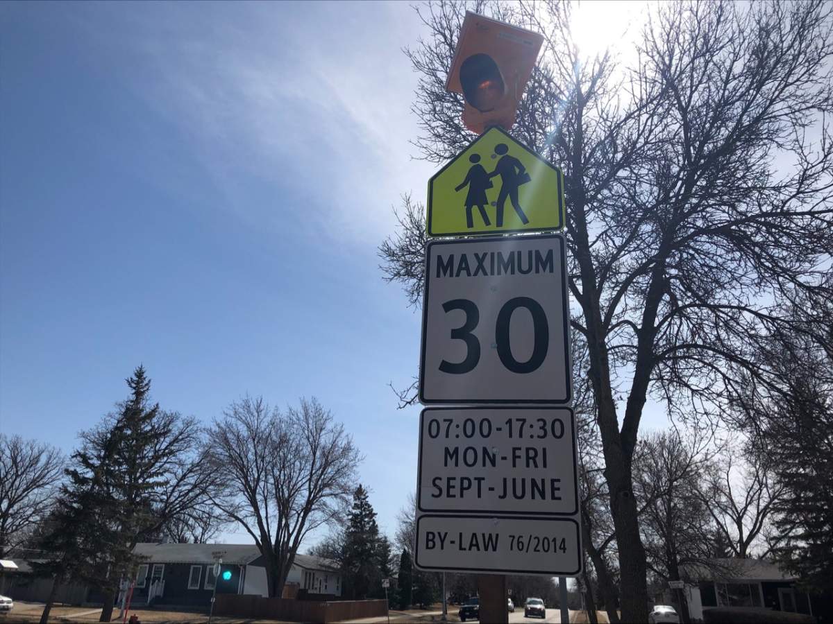 First set of gifted flashing school zone lights was installed in Winnipeg two years ago.