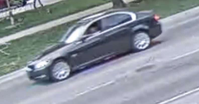 Guelph police are looking for a black BMW that left the scene of a crash on Saturday. 