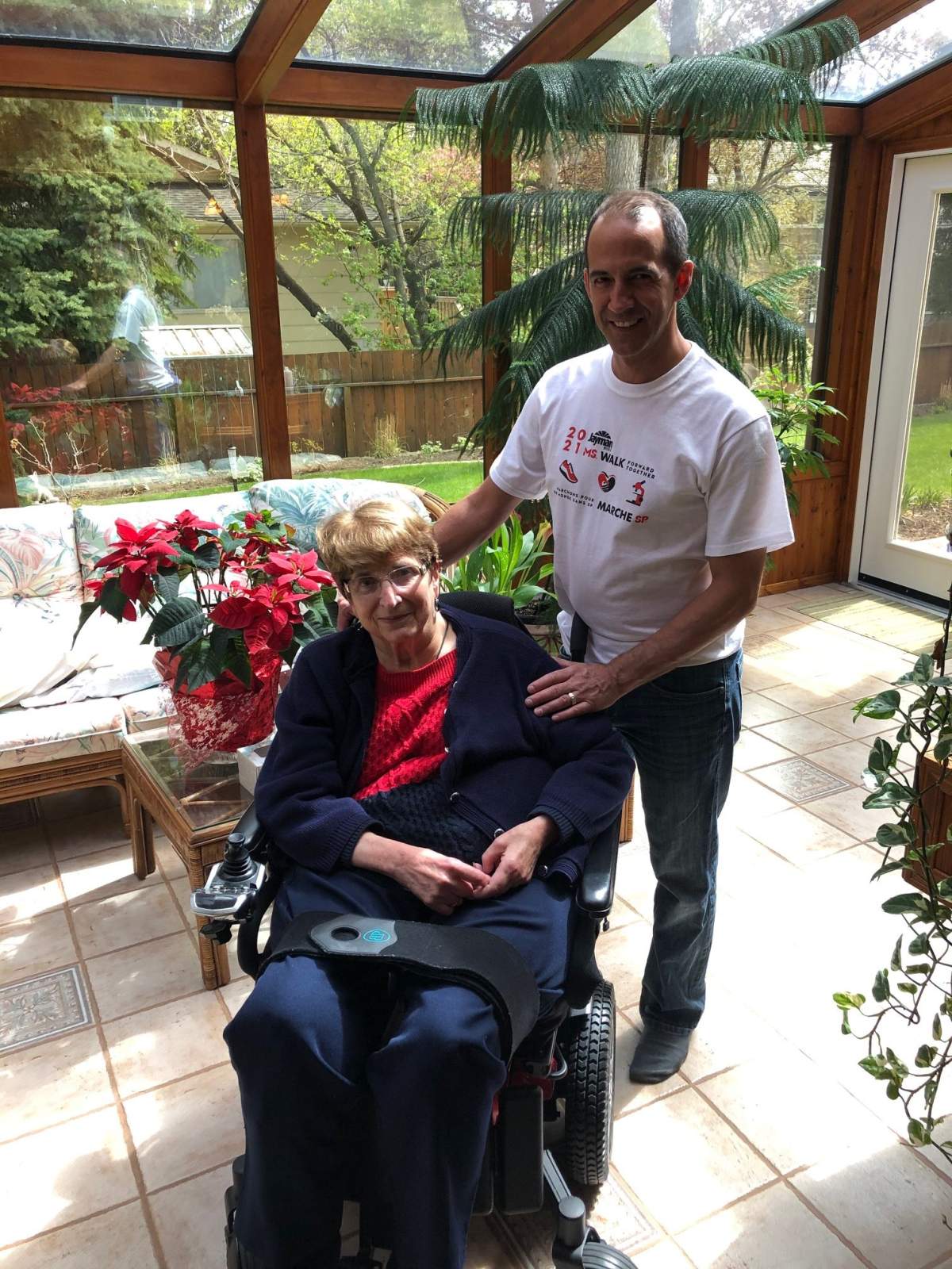 Every year, Mychaluk’s mother, Karen, contributes to her son’s fundraising efforts for the MS Society, and says “I might as well try to help myself and others like me.”