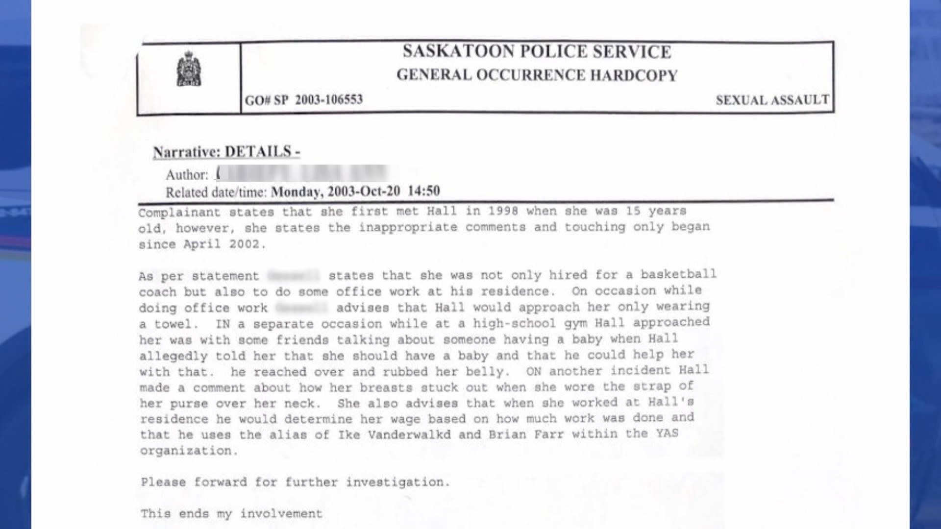 SPS Documents obtained through a freedom of information request and provided to Global News.
