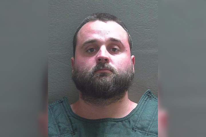 Jared Paul Stanga, 30, is shown in this mugshot photo from May 18, 2021.