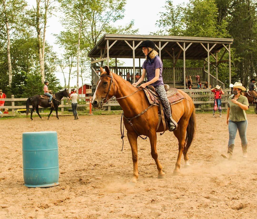 Horseback riding at Snider Mountain Ranch.