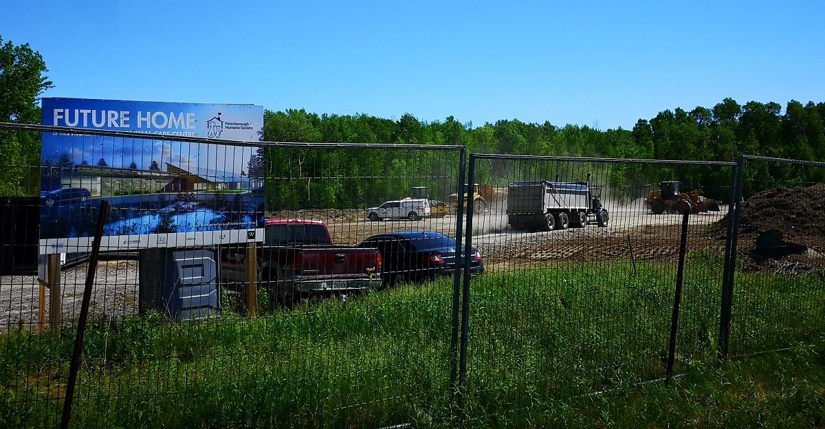 Construction got underway in May for the new animal care centre in Peterborough.