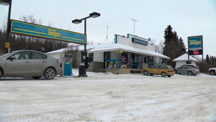 A January 2021 file photo of the Countryside Service gas station and convenience store in Lindbrook, Alta.