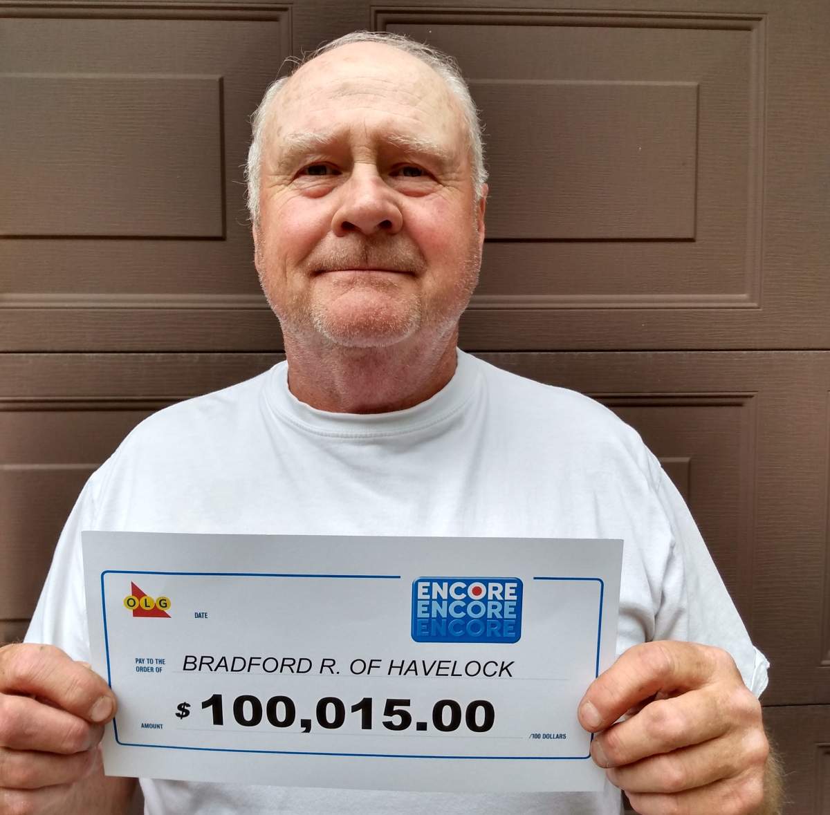 A Havelock man won $100,015 on his 70th birthday in March.