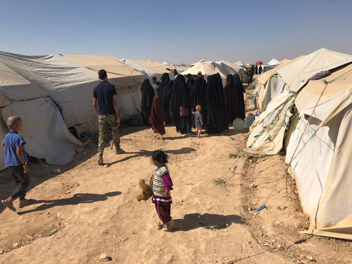 The Al-Hawl Camp, where most of the families captured during the fight against ISIS are detained.