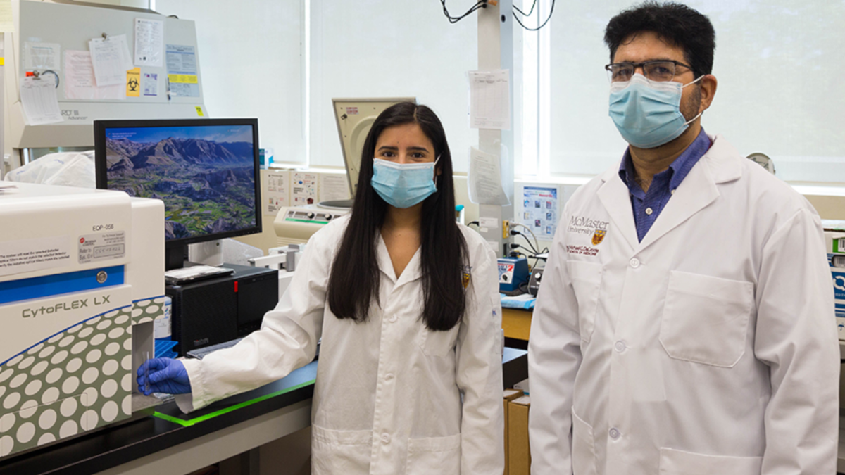 Ali Ashkar and Ana Portillo from the Molecular Medicine McMaster Immunology Research Centre.
