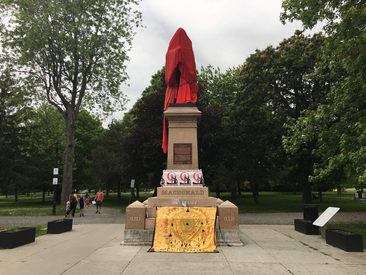 Although the statue of Canada's first prime minister's no longer resides in City Park, the name is also on major roads, appears on plaques and other monuments throughout the city. .