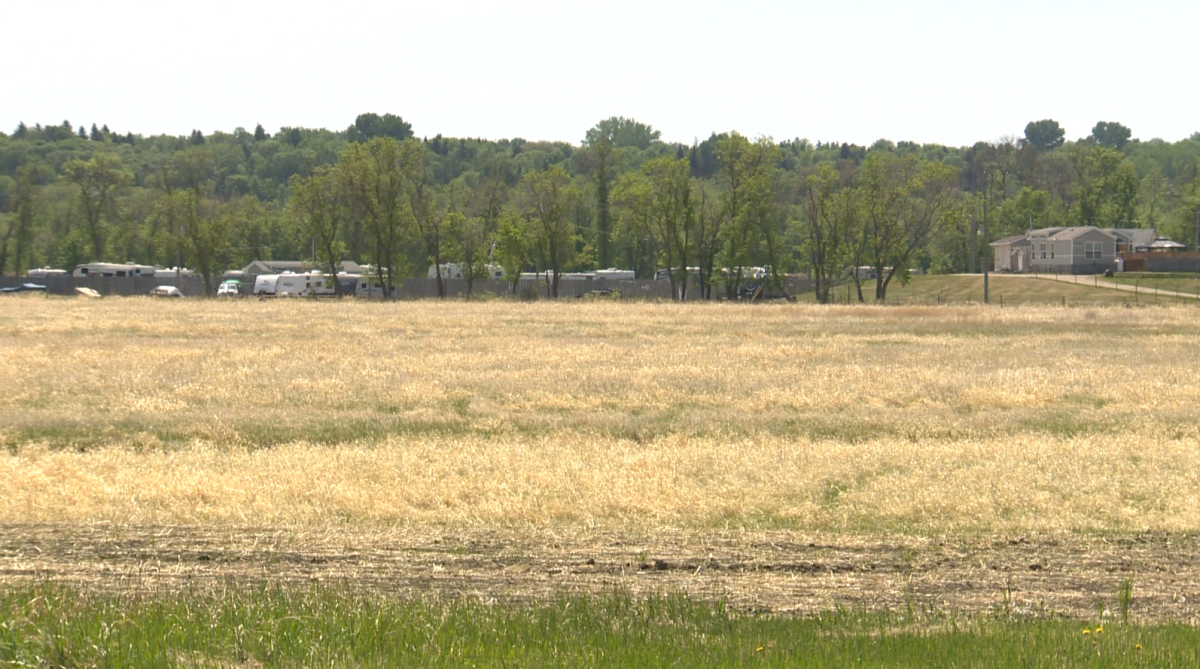 The site of the former Brandon residential school as seen in 2021.