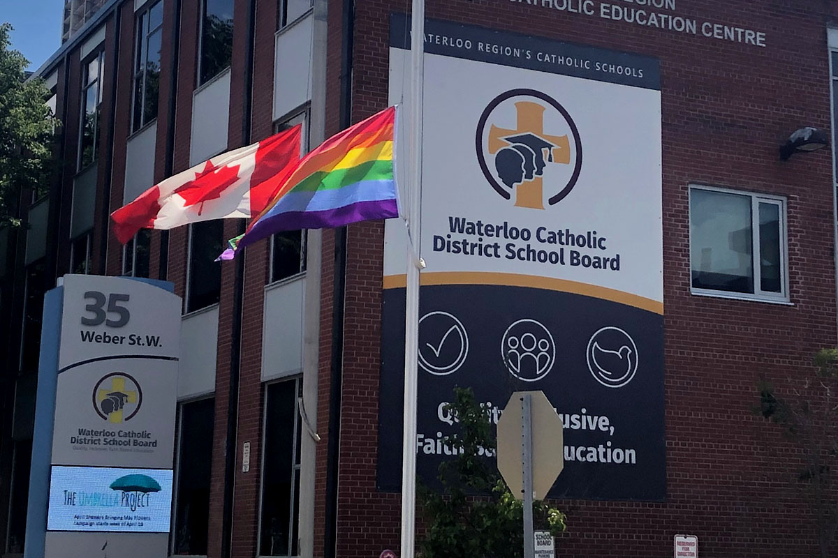 The Waterloo Catholic District School Board offices.
