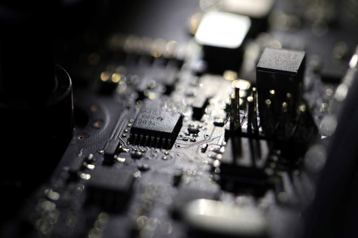 FILE - This Feb 23, 2019, file photo shows the inside of a computer in Jersey City, N.J.