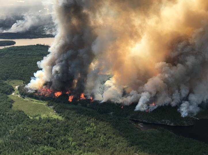 The Kenora51 wildfire burns in northern Ontario as thousands were evacuated from five First Nations due to conditions.