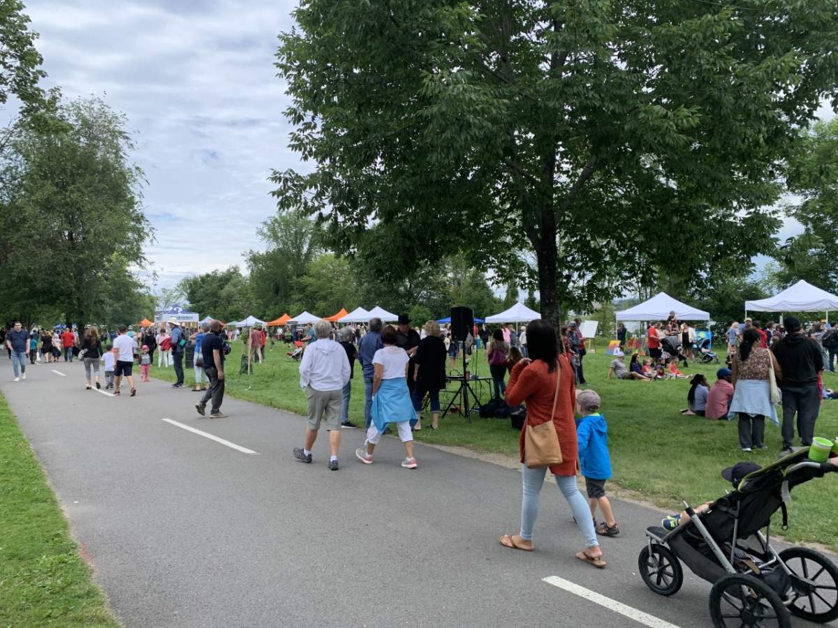 Hundreds of people celebrated New Brunswick Day in Fredericton. The first major event since all restrictions were lifted. 