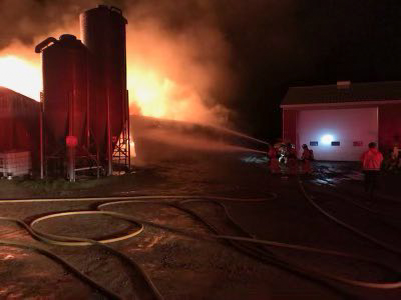 Fire crews responded to the scene on Westminster Drive around 10 p.m. Thursday for reports of a fully involved structure fire.